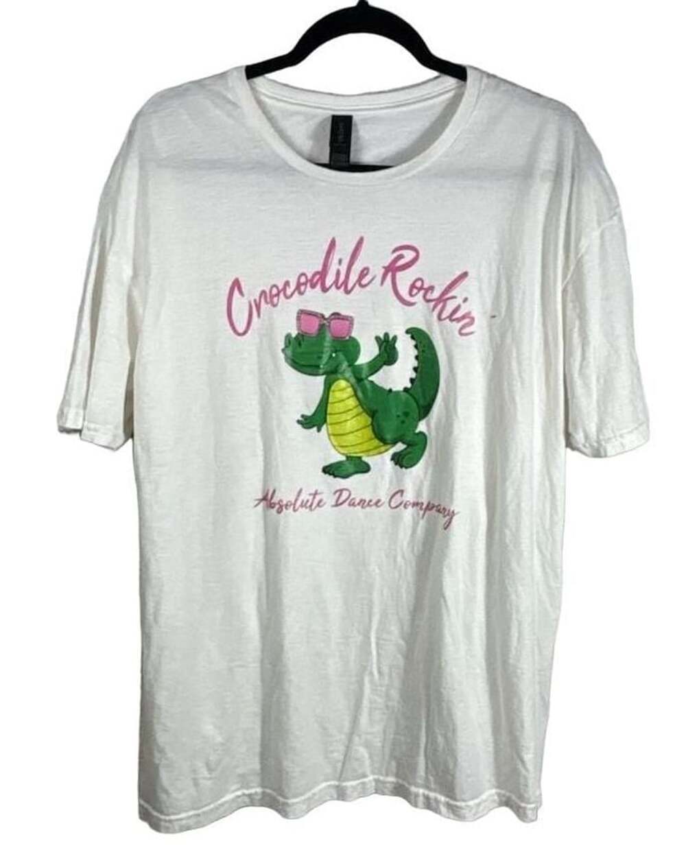 Gildan Softstyle Crocodile Rockin Absolute Dance Company Graphic T-Shirt Size XL